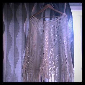 Lace poncho